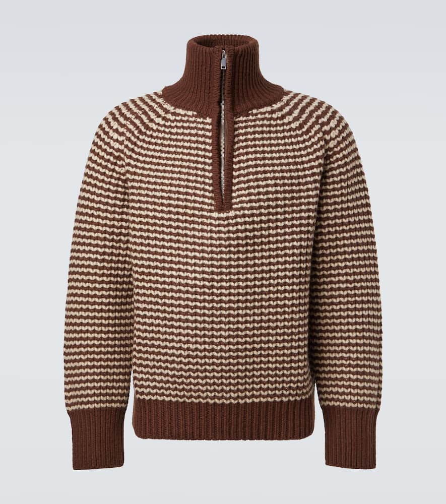 Studio Nicholson X Aaron Levine Bristol Virgin Wool Sweater In Brown