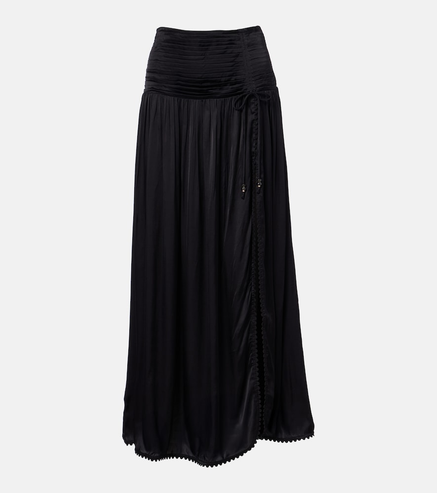 Poupette St Barth Scalloped maxi skirt
