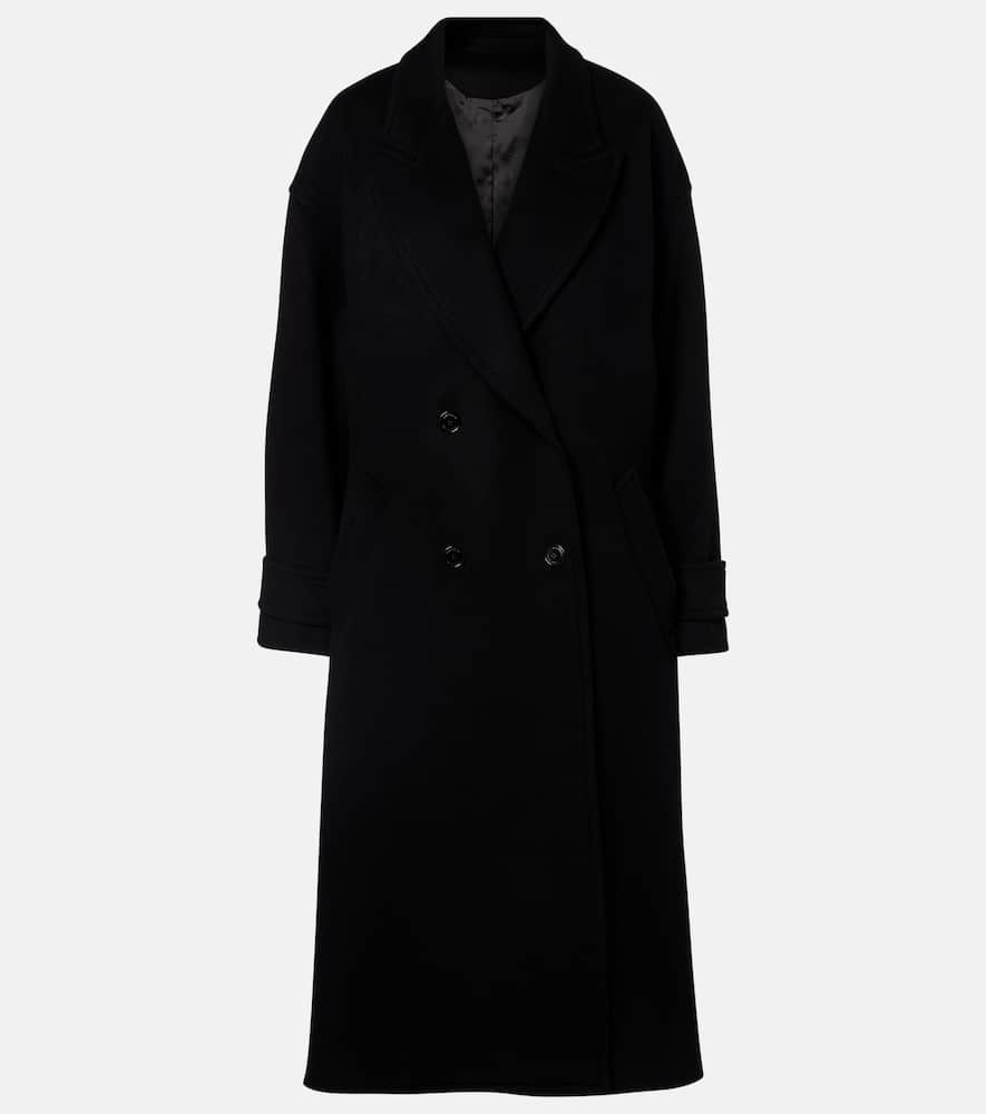 Isabel Marant Winry Wool And Cashmere Coat In Black
