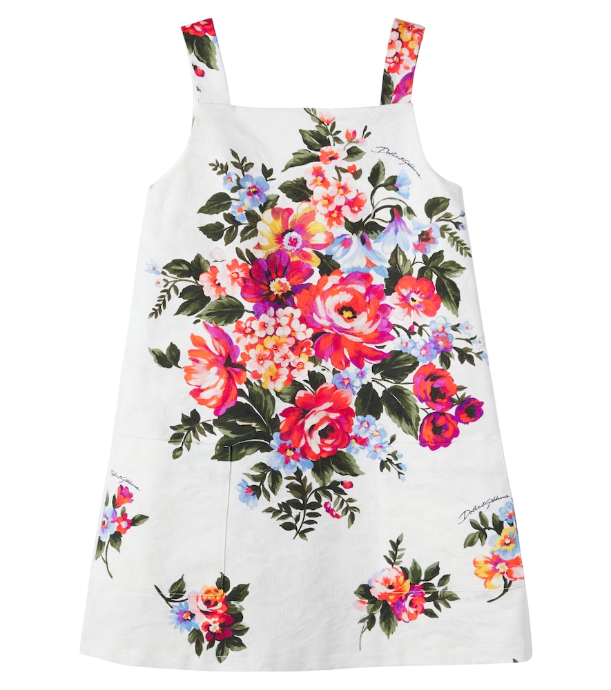 Dolce&Gabbana Kids Multicoloured Floral Cotton Dress Y Size 12 - Mytheresa