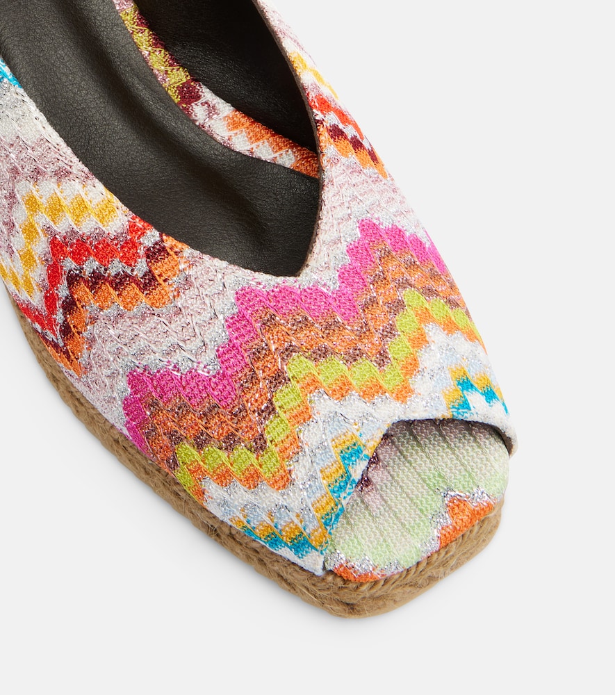  Missoni Missoni Joy 30 Zigzag Lamã© Espadrille Wedges 