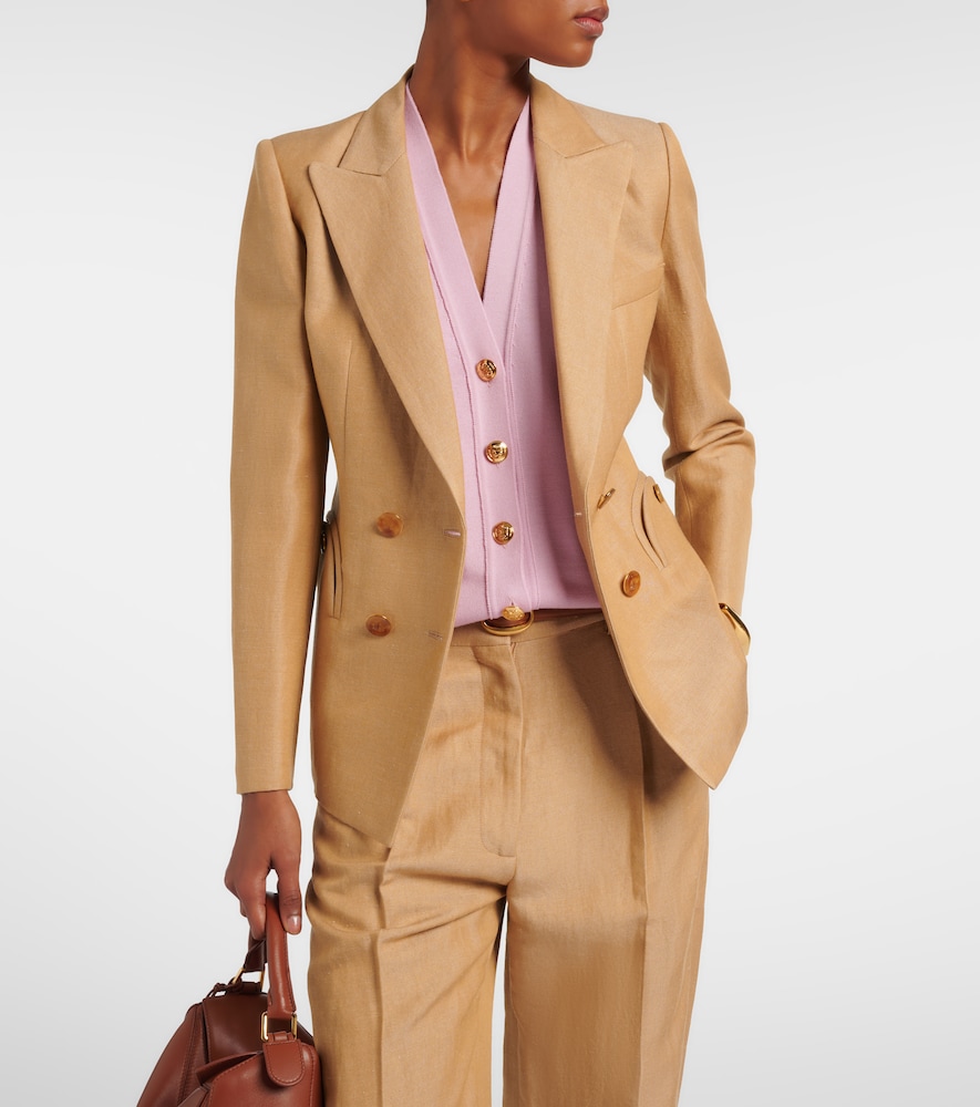  Blaze Milano Blazã© Milano Renegade Charmer Linen-blend Blazer 