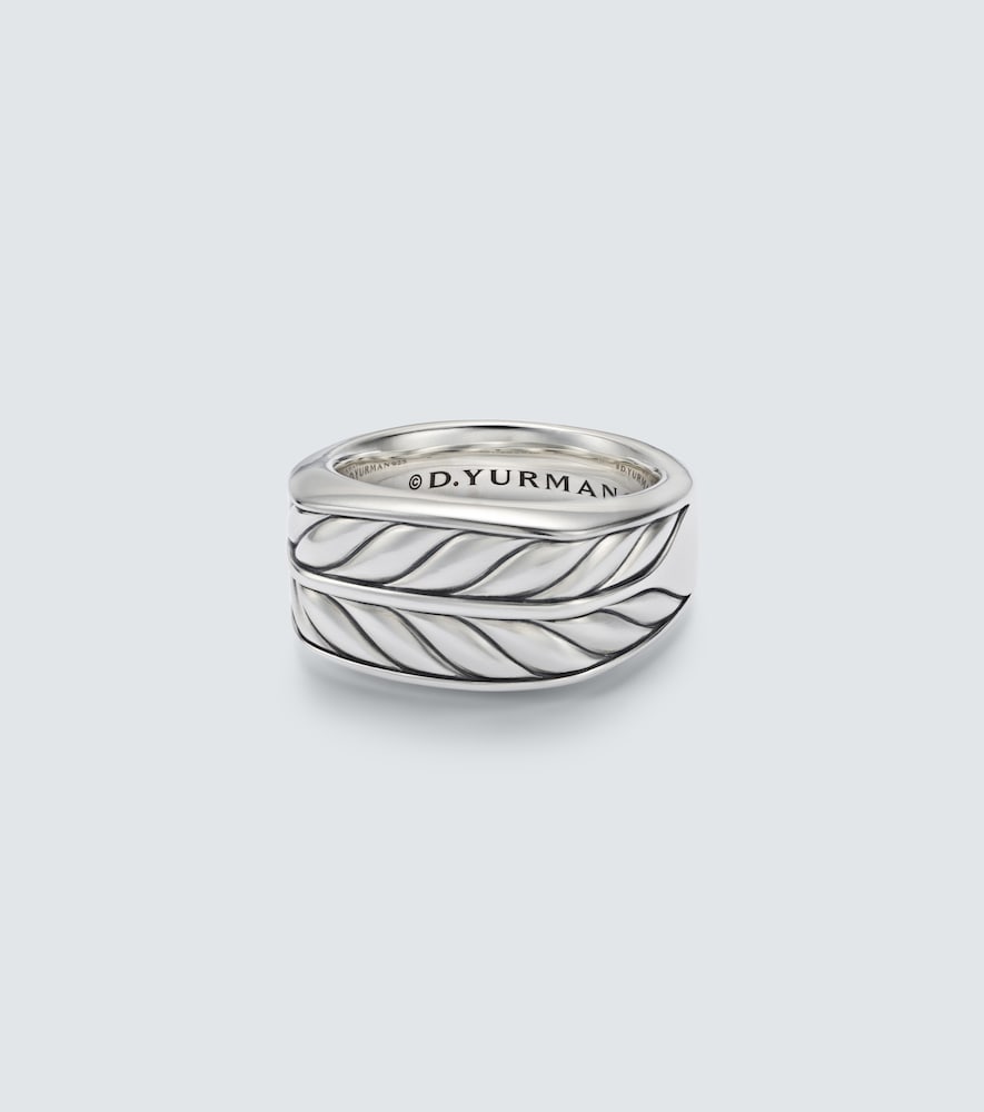 David Yurman Chevron sterling silver ring