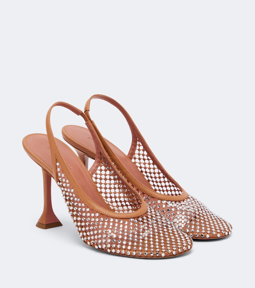 Slingback-Pumps Dolly mit Kristallen