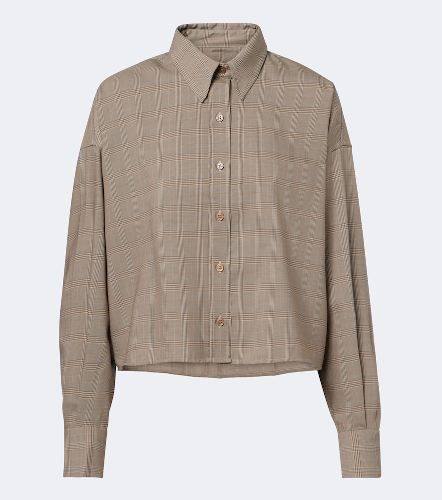 Arlen Plaid Wool-Blend Shirt