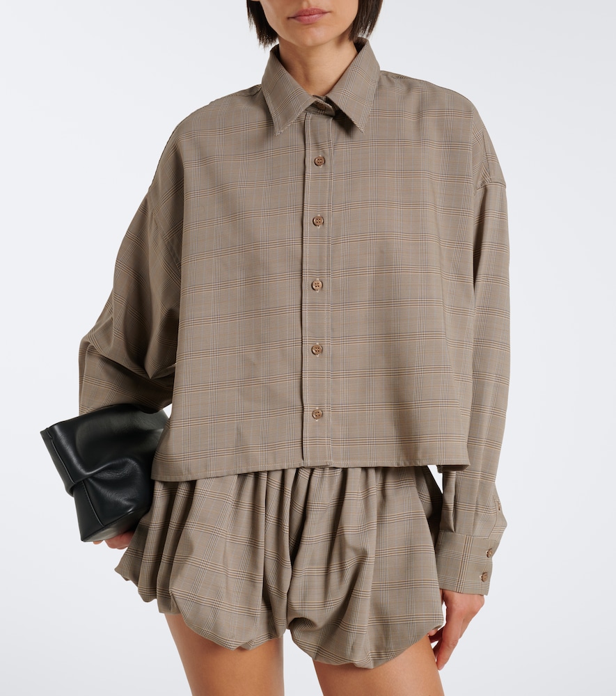 Arlen Plaid Wool-Blend Shirt