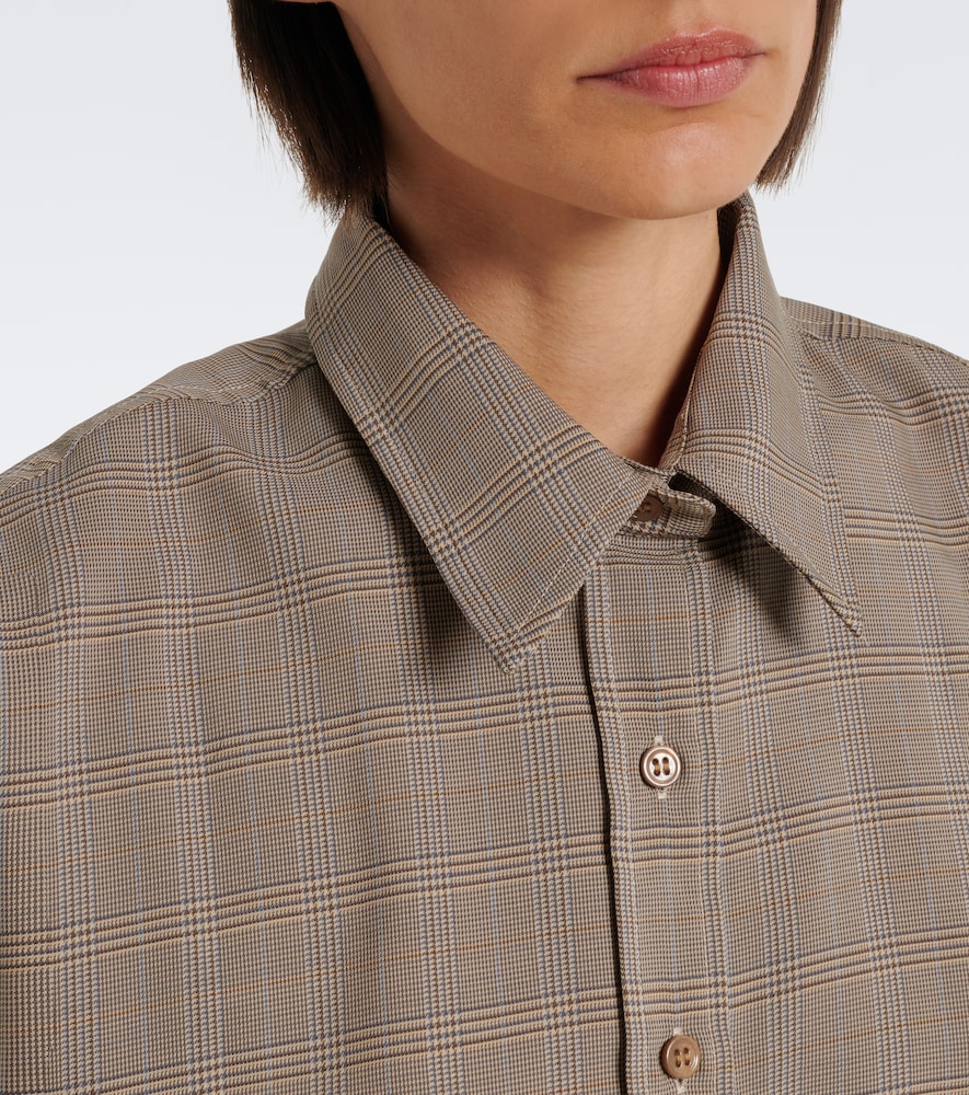 Arlen Plaid Wool-Blend Shirt