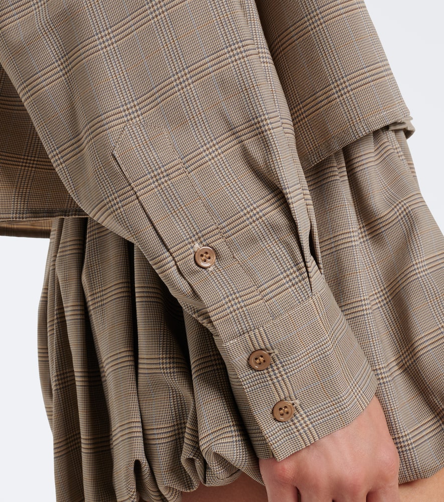 Arlen Plaid Wool-Blend Shirt
