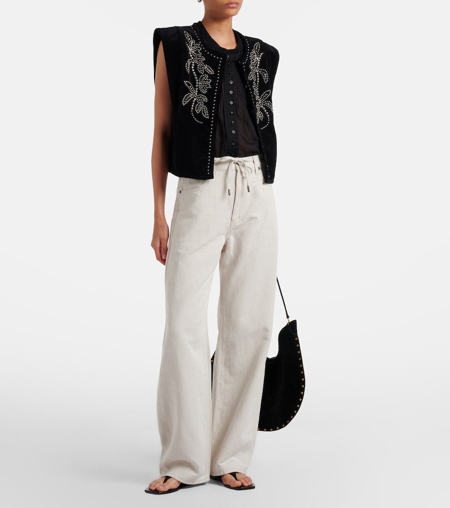 Frame Off Duty Drawstring wide-leg jeans