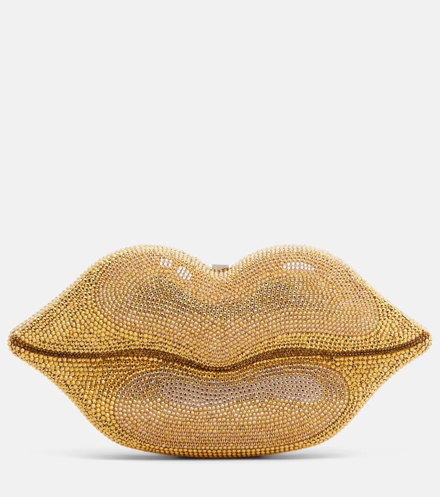 Judith Leiber Couture Lips Small crystal-embellished clutch | Thumbnail 7