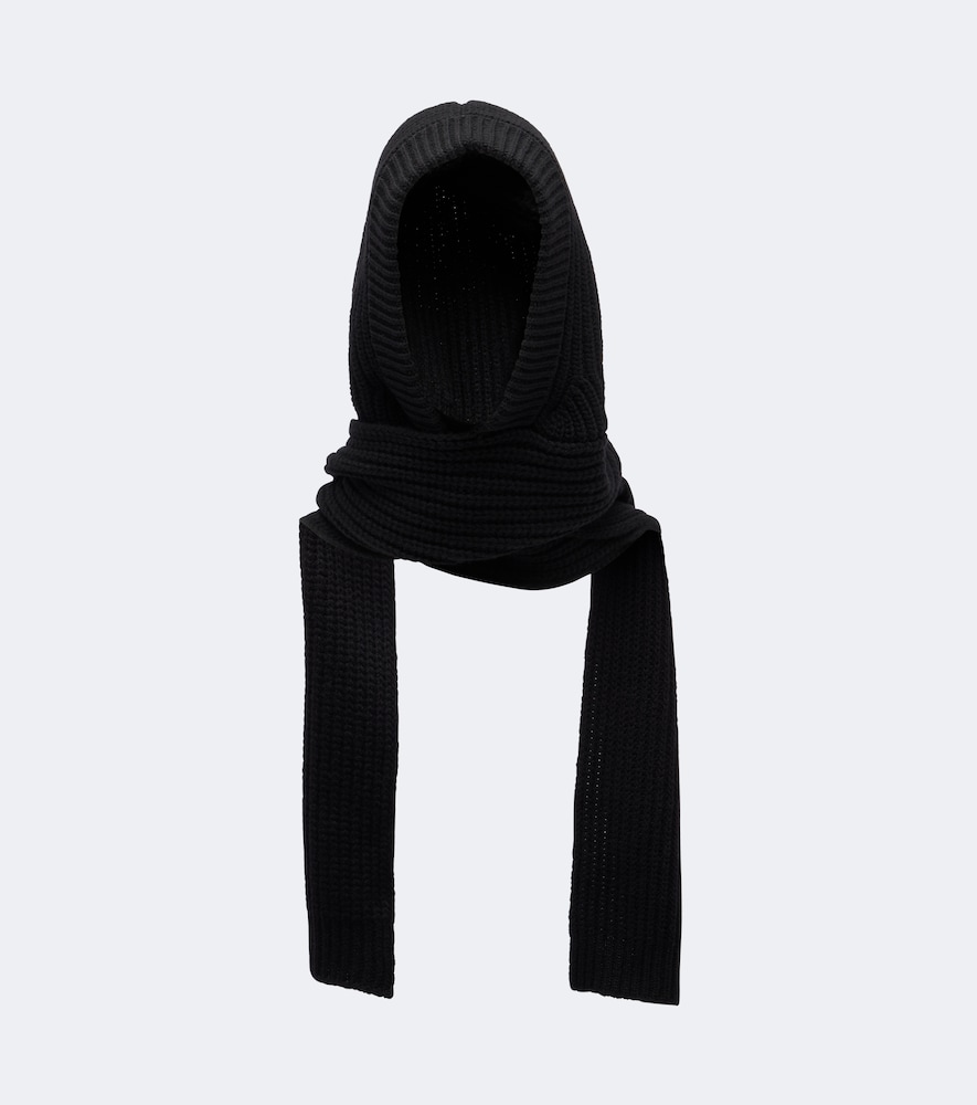 MONCLER Moncler Ribbed-knit wool and cashmere hood