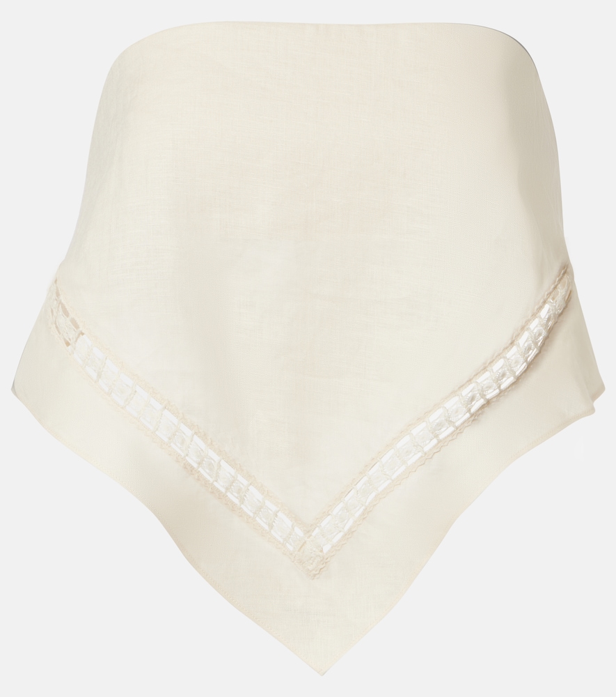 Simkhai Linen-blend top