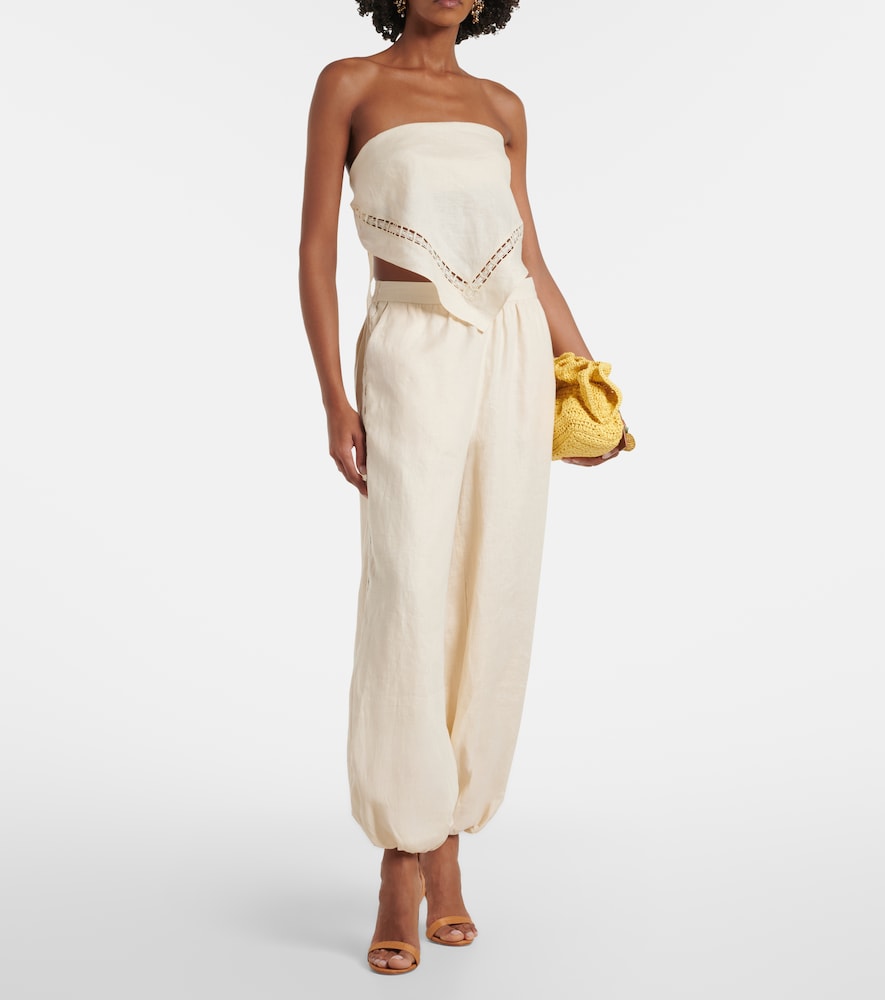 Linen-Blend Top