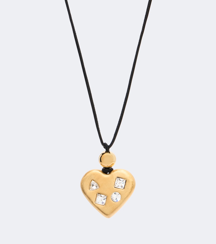 JACQUEMUS Jacquemus Coeur embellished pendant necklace
