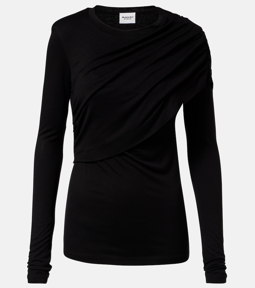 Marant Etoile Dressi draped jersey top