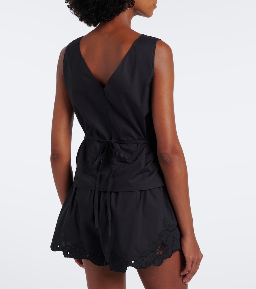 Klara Cotton Wrap Top