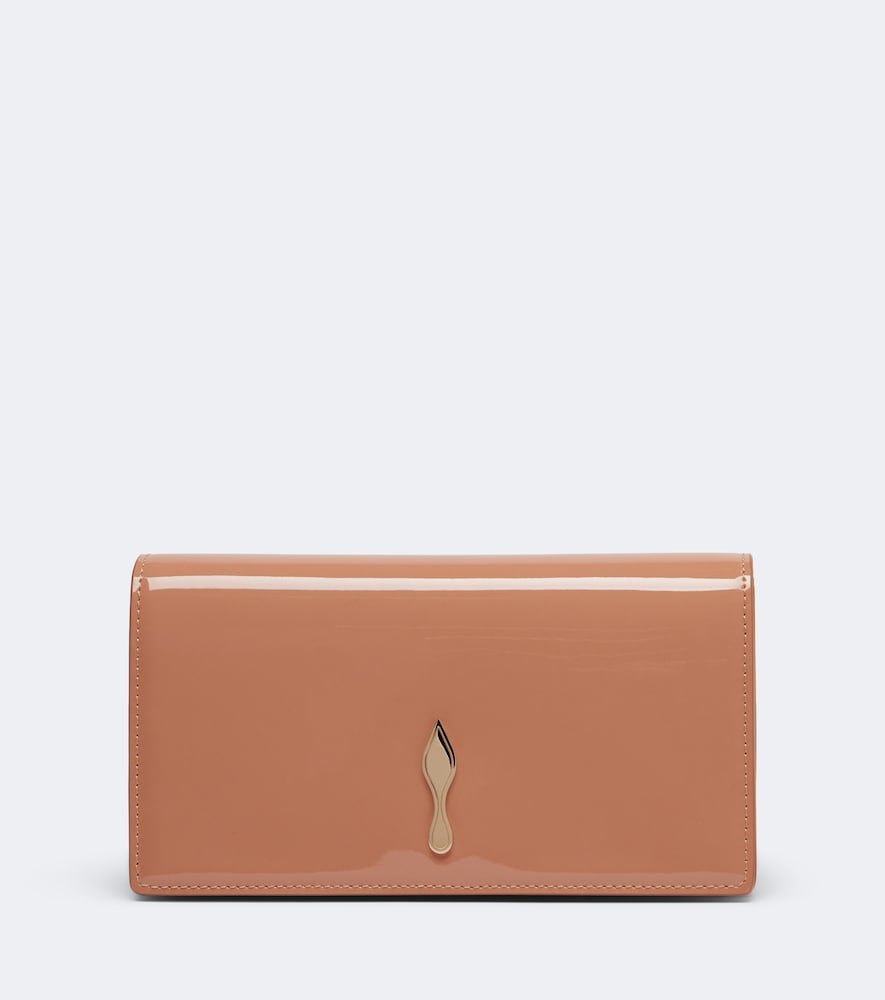 Christian Louboutin Bettina Patent Leather Clutch In Pink