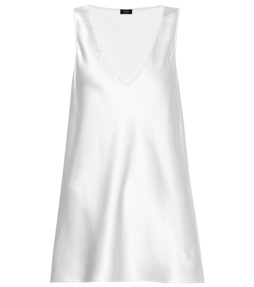 Click to view more detailed imagery on our partner's website Joseph Meg Silk Satin Tank In White