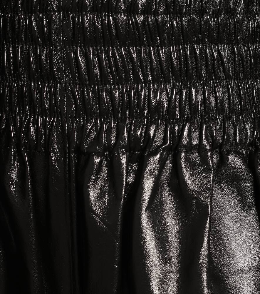 BOTTEGA VENETA LEATHER BERMUDA SHORTS,P00465924