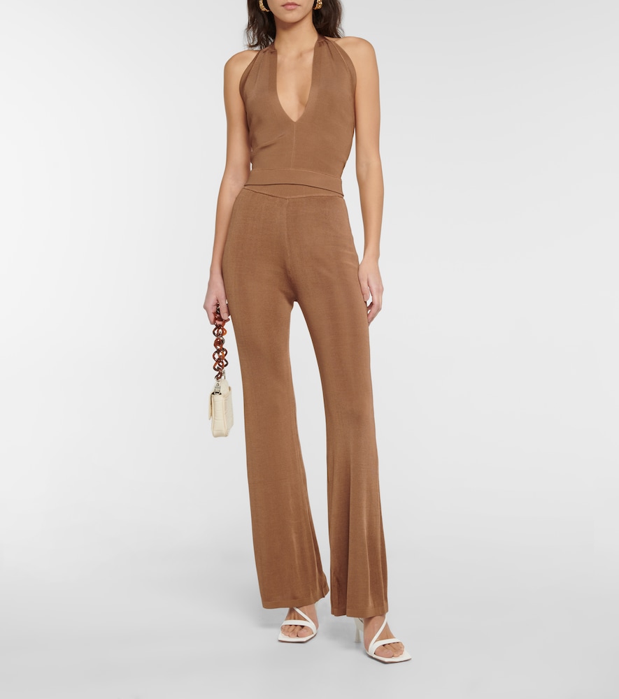  Staud Staud Moonstone High-rise Flared Pants 
