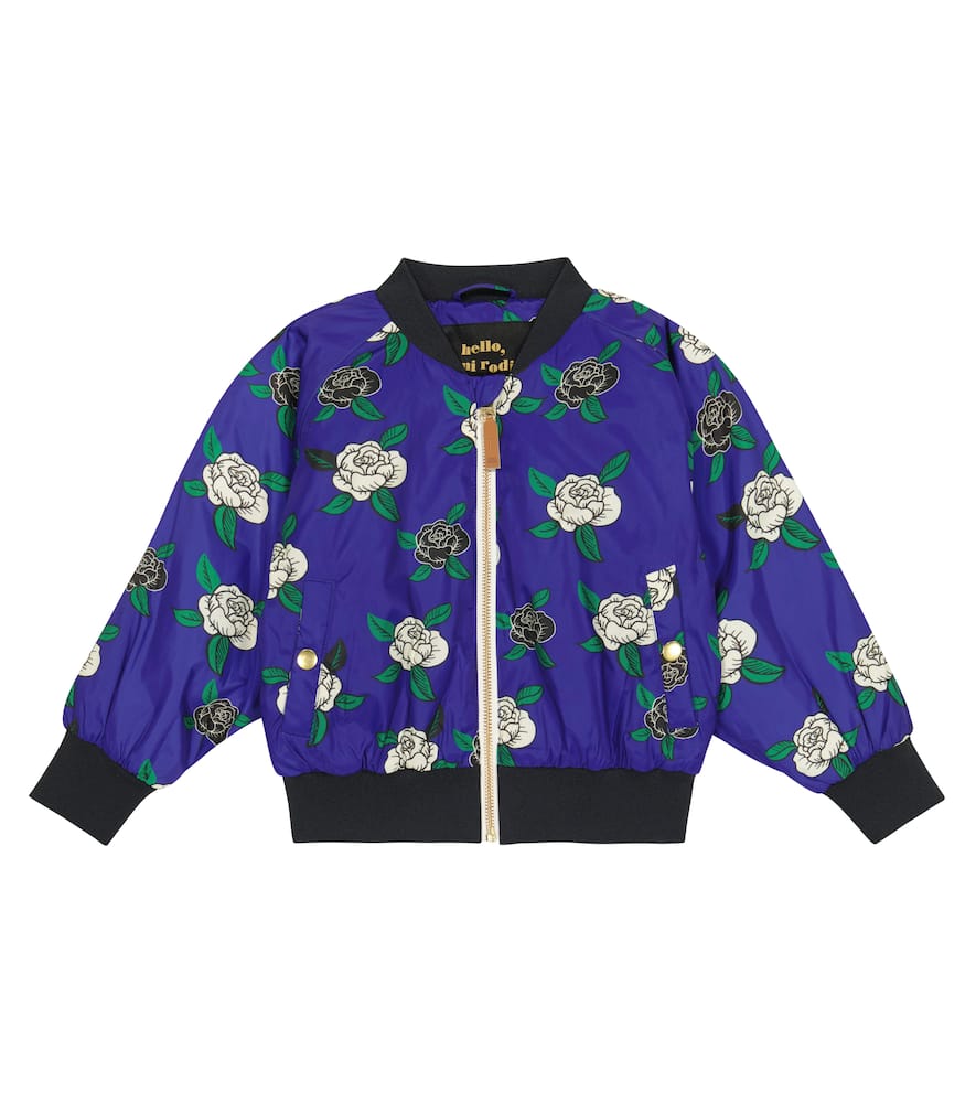 Mini Rodini Floral bomber jacket