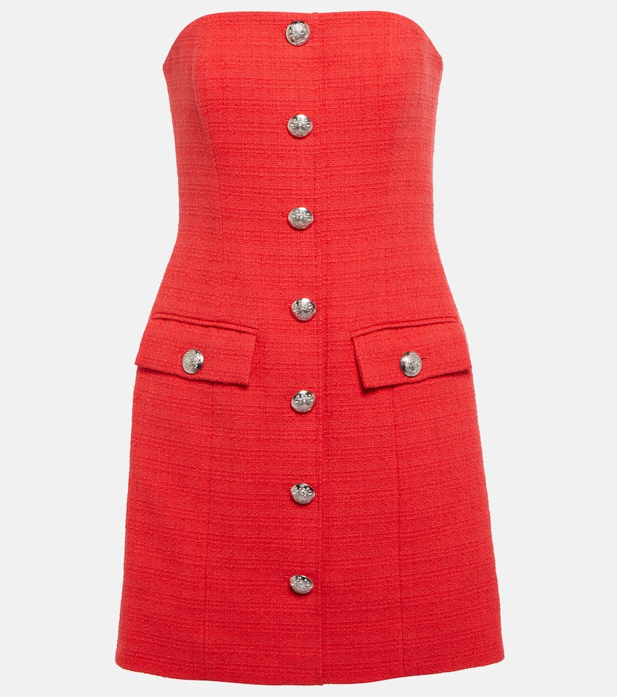 Veronica Beard Women's Red Aster Cotton-Blend Tweed Minidress UK Size 14 - Mytheresa