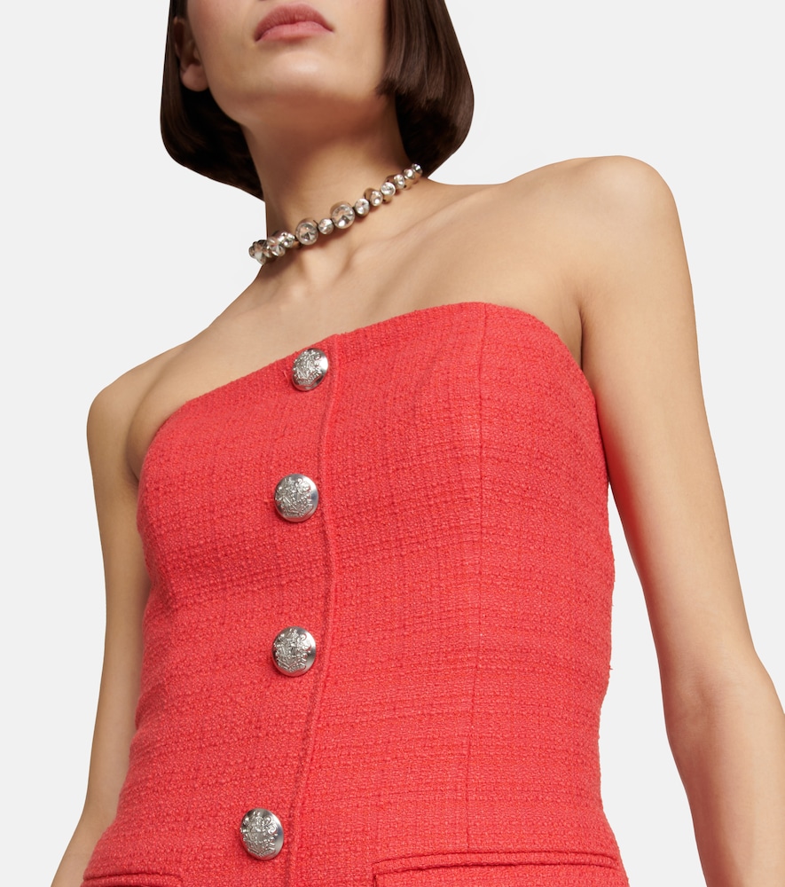  Veronica Beard Veronica Beard Aster Cotton-blend Tweed Minidress 