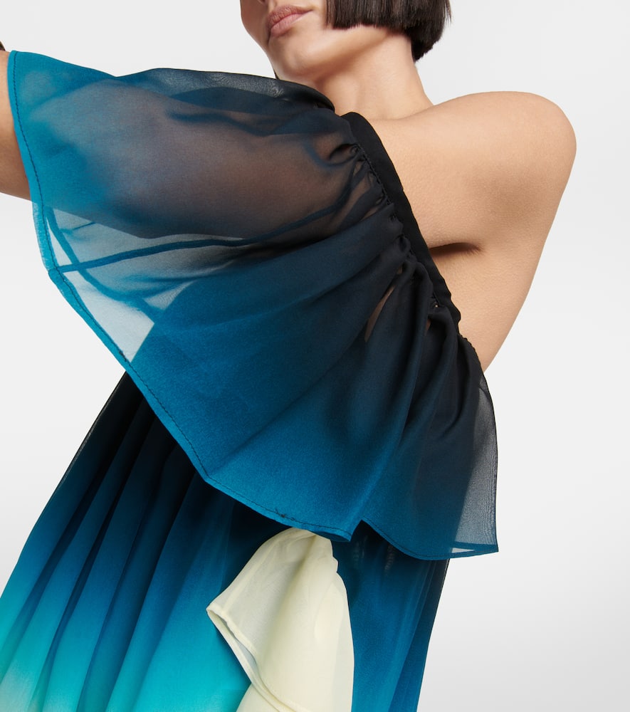 Etro Silk Dress In Blue