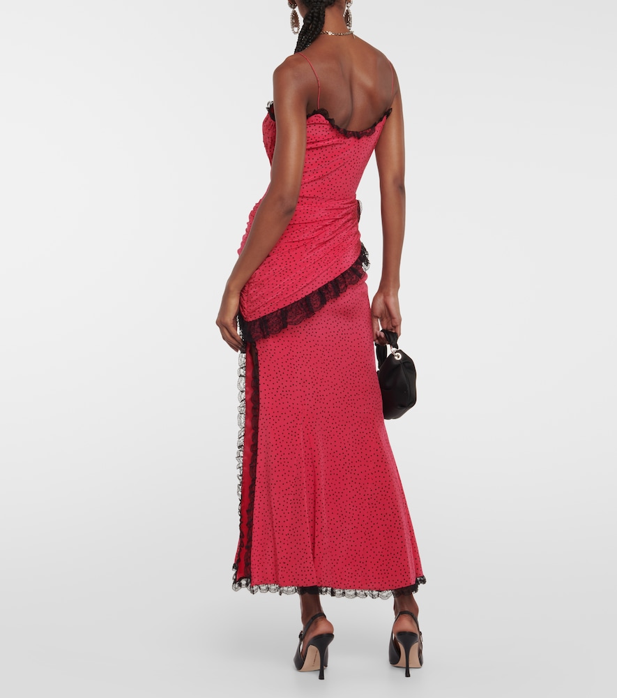  Alessandra Rich Alessandra Rich Maxikleid Aus Seide 
