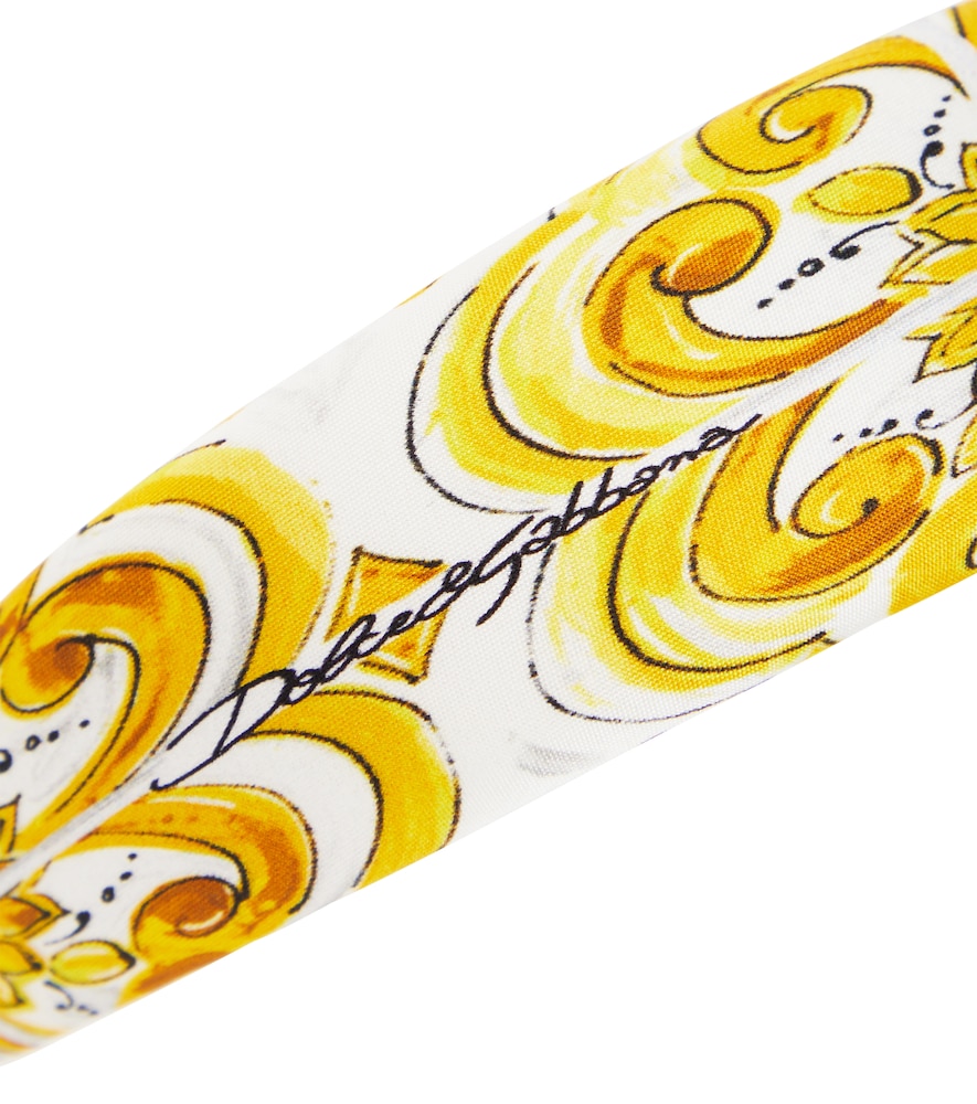  Dolce&gabbana Kids Dolce&gabbana Kids Bedrucktes Haarband Aus Seide 