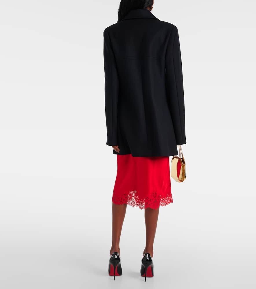 Stella Mccartney Wool Coat In Black