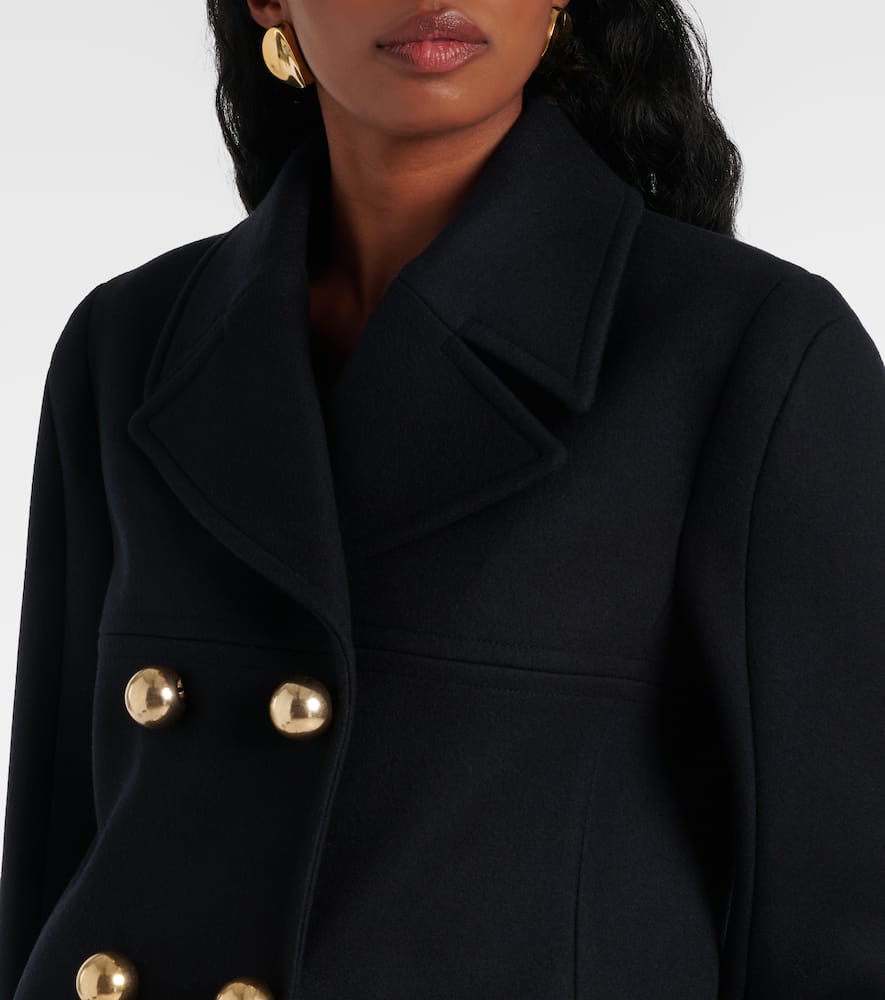 Stella Mccartney Wool Coat In Black