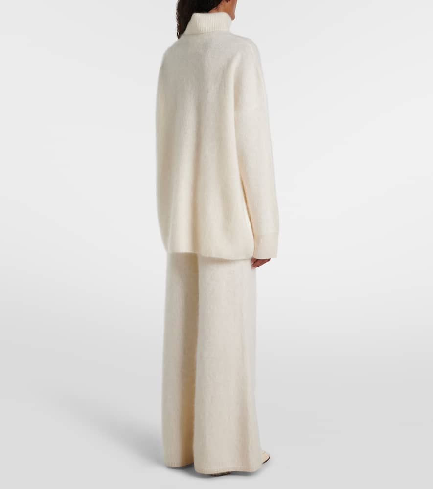 Lisa Yang Teresa Cashmere Turtleneck Sweater In White