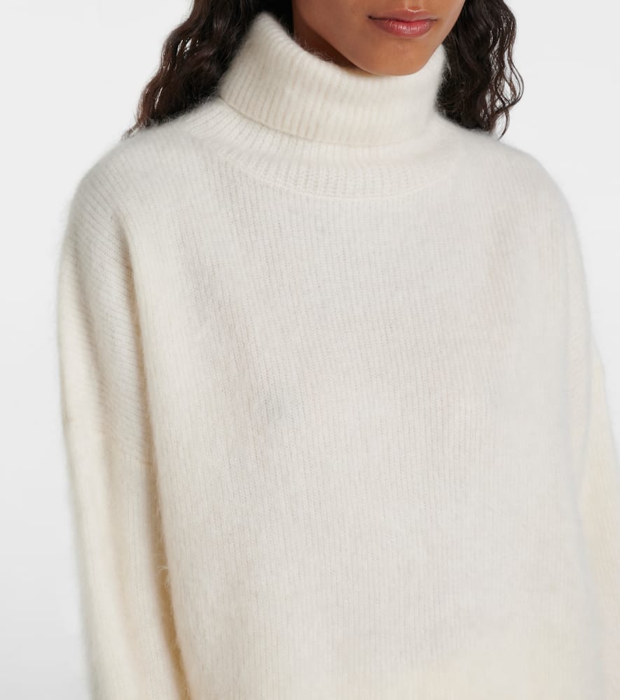 Lisa Yang Teresa Cashmere Turtleneck Sweater In White
