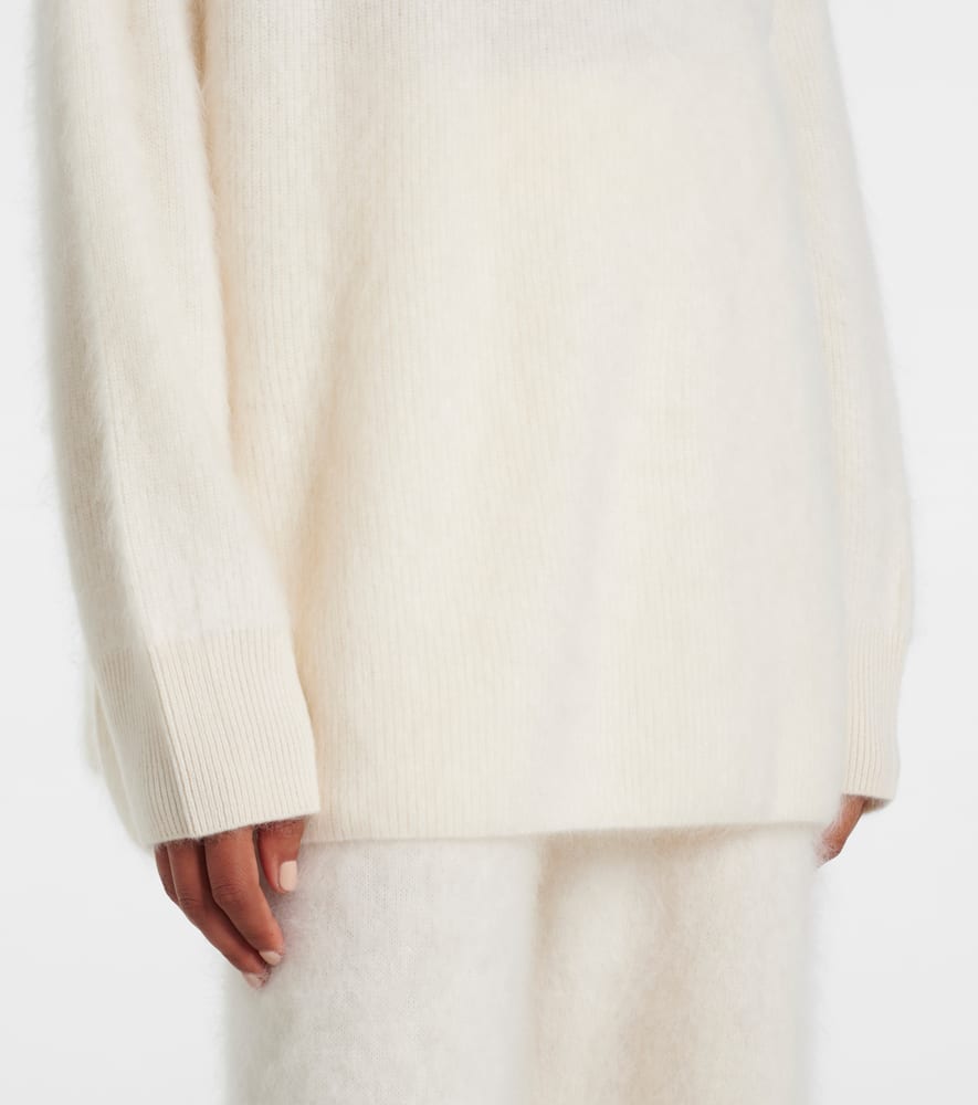 Lisa Yang Teresa Cashmere Turtleneck Sweater In White