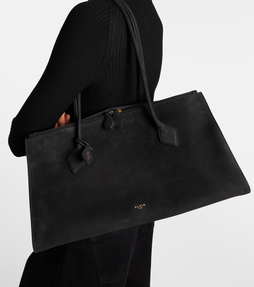 Alaïa Le Teckel Suede Tote Bag In Multicoloured