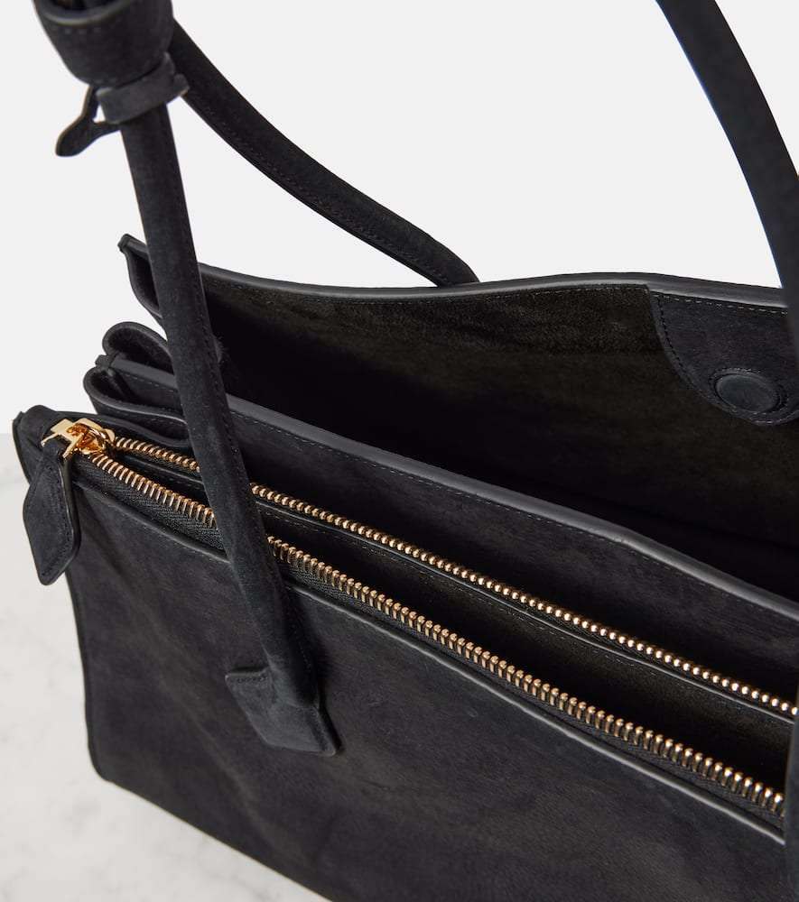 Alaïa Le Teckel Suede Tote Bag In Multicoloured
