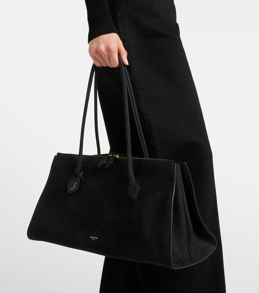 Alaïa Le Teckel Suede Tote Bag In Multicoloured