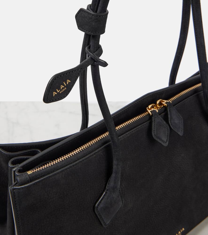 Alaïa Le Teckel Suede Tote Bag In Multicoloured