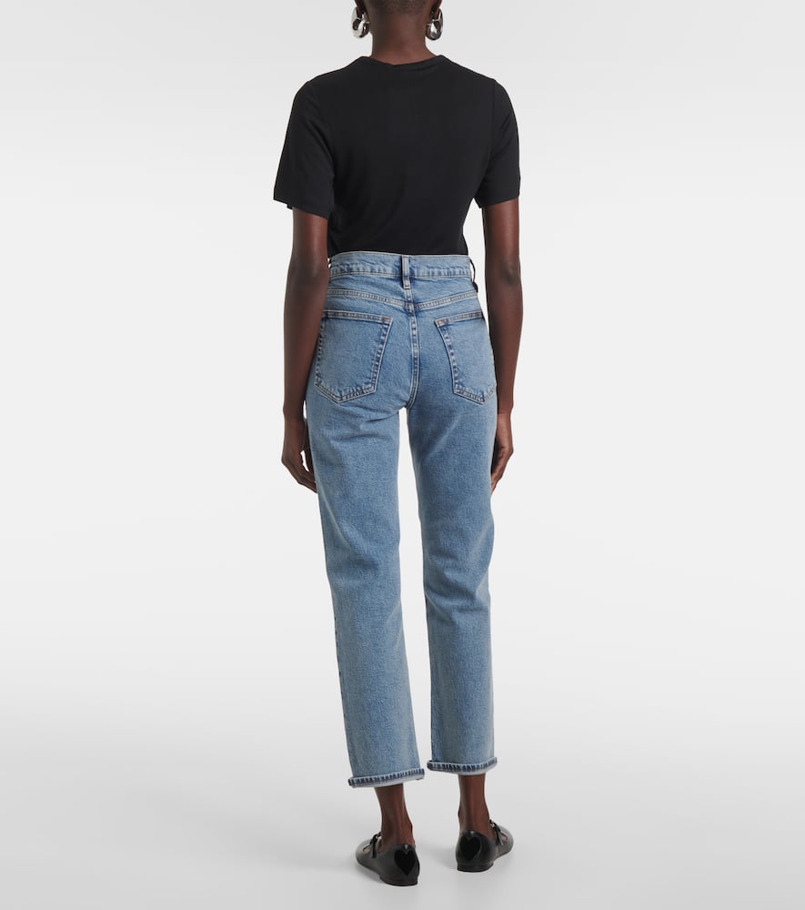 Frame The Borrowed Ricochet Straight Leg Jean In Blue
