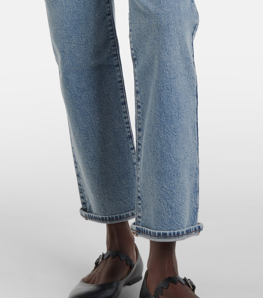 Frame The Borrowed Ricochet Straight Leg Jean In Blue