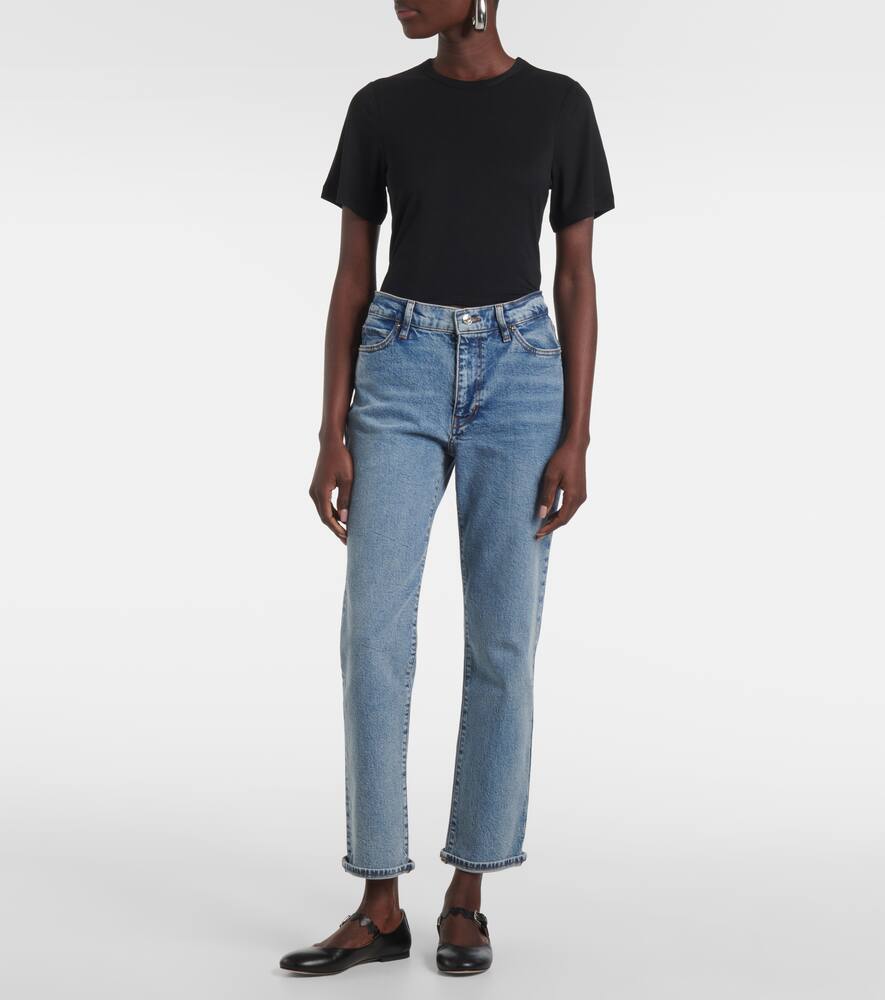 Frame The Borrowed Ricochet Straight Leg Jean In Blue