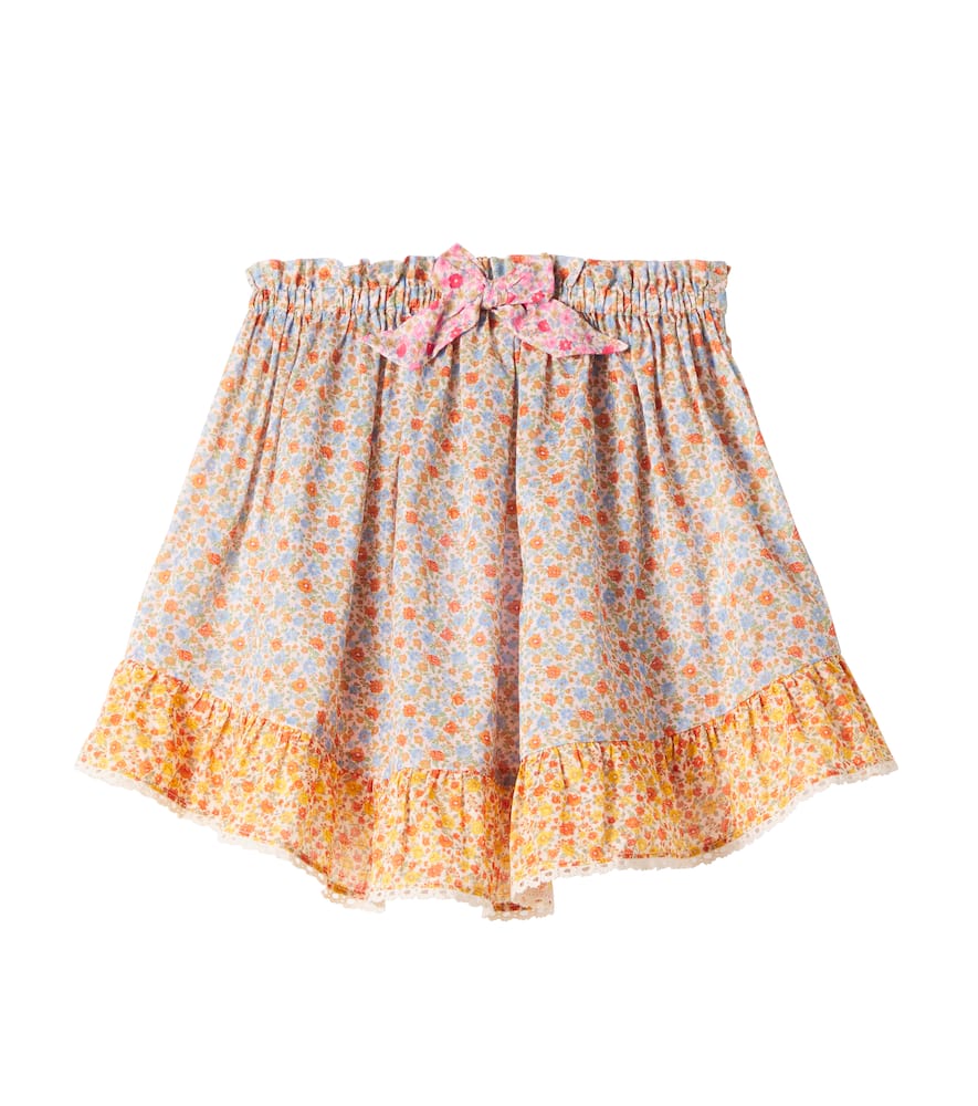 Zimmermann Cotton Lucky Frill Skirt In Multicoloured