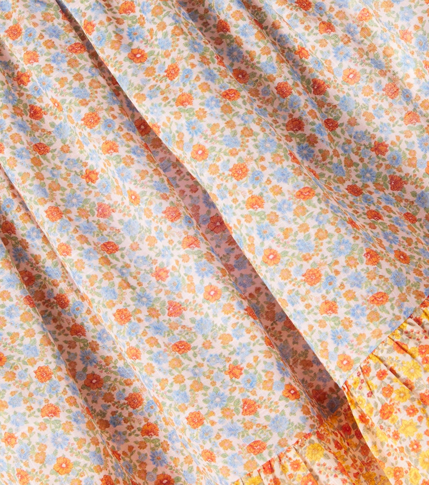 Zimmermann Cotton Lucky Frill Skirt In Multicoloured
