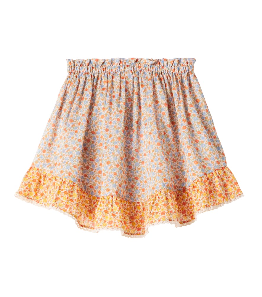 Zimmermann Cotton Lucky Frill Skirt In Multicoloured
