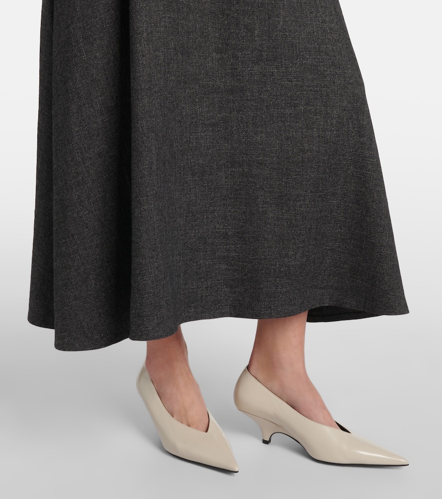 Vince Jaspé Midi Skirt In Gray