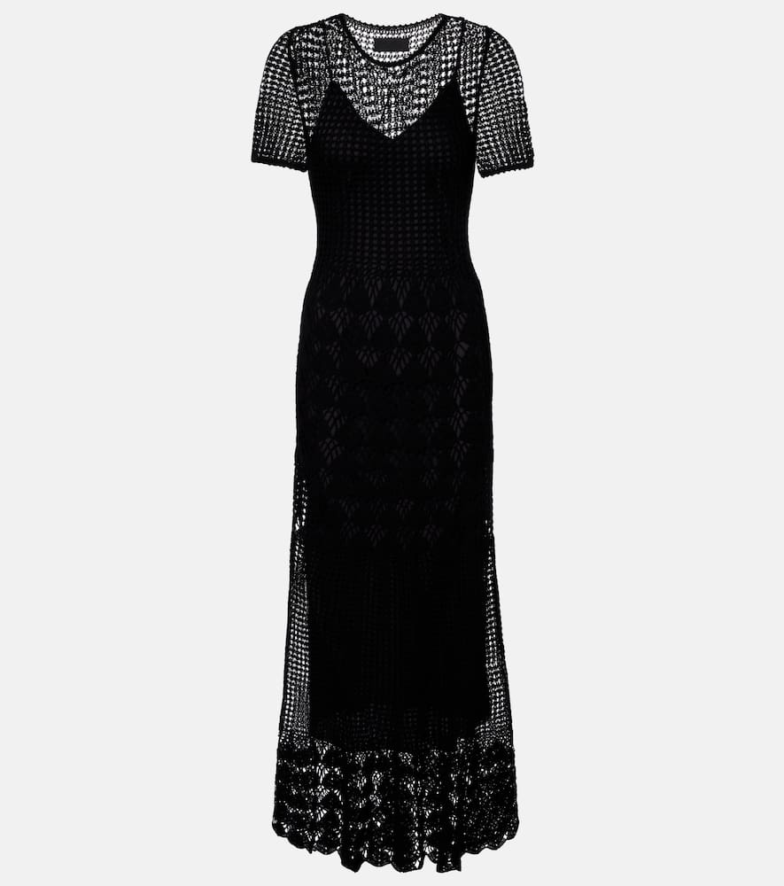 Yoko crochet cotton midi dress