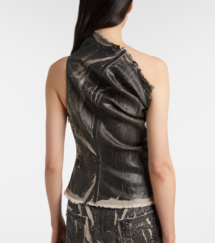  Rick Owens Rick Owens One-shoulder-top Athena Aus Denim 