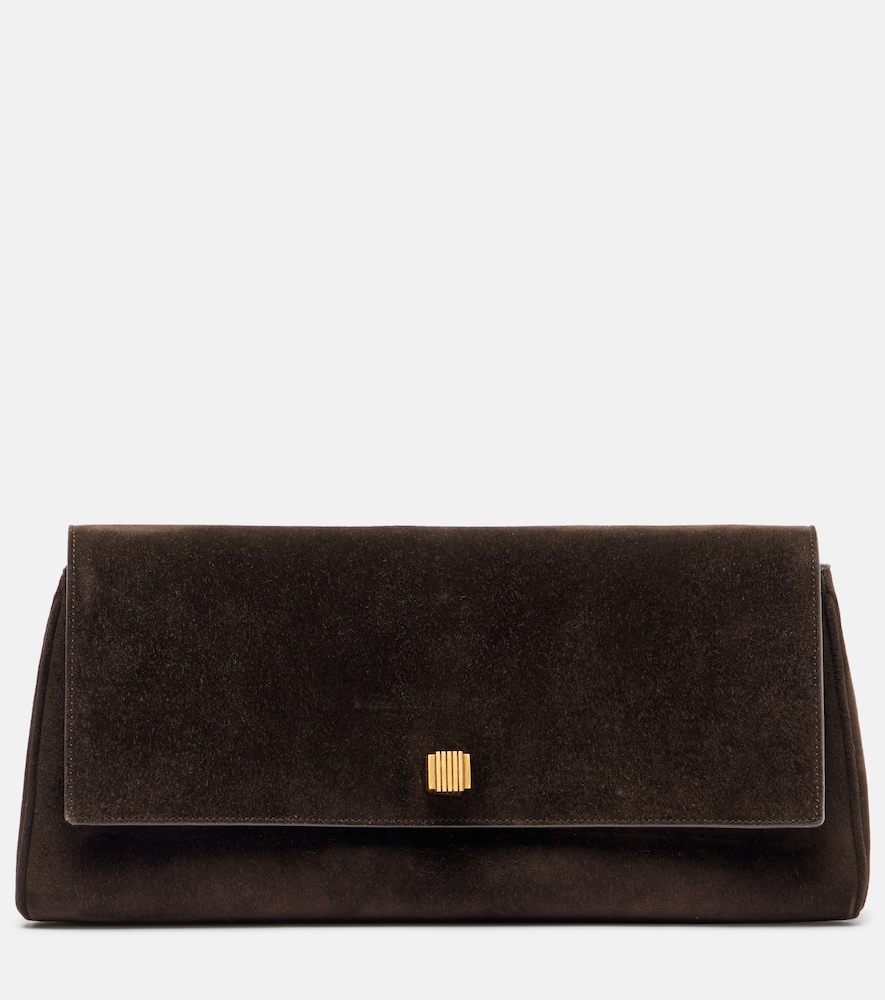 Khaite Women's Brown Audrey Suede Clutch - Mytheresa