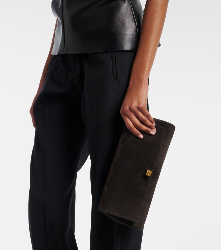 Audrey Suede Clutch